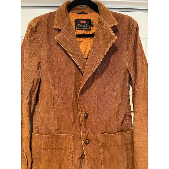 Levi's Other - Vtg Levis Mens Brown Corduroy Panatela Blazer Sport Coat Size 36R Western Cowboy